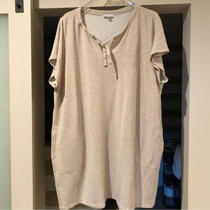 Calvin Klein. Size 3X Casual Beige Women's Dress
